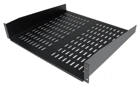 StarTech Rack police 2U černá / Rack police / nosnost 22,6 kg / šířka 406 mm / hloubka 483 mm