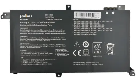TRX B31N1732 / Baterie pro notebook / Asus VivoBook S14 S430 X430 X571 / Li-Pol / 3600 mAh / 41 Wh / neoriginální