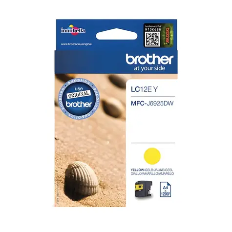 Brother LC-12EY žlutá / Inkoustová cartridge / Originální / MFC-J6925DW