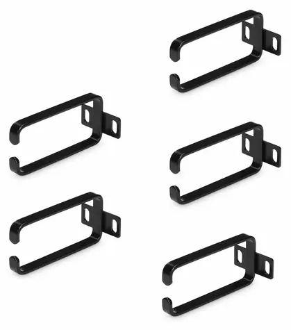 StarTech Vertikální organizér kabelů / Panel pro správu kabelů / 1U / 5x D-Ring háček / pro 19