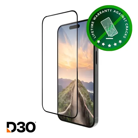 dbramante1928 Eco-shield černá / Ochranné sklo na displej / Apple iPhone 16