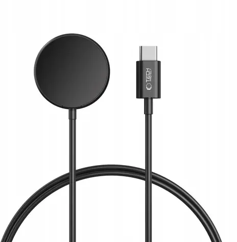 Tech-Protect Ultraboost MC03 černá / Nabíjecí kabel / Magnetické USB-C nabíjení / Samsung Galaxy Watch / 100 cm