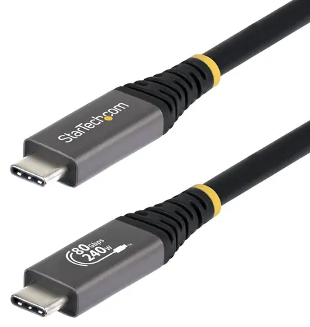 StarTech USB4 kabel USB-C černá / Kabel / 80 Gbps / 8K120Hz / DP2.1 / 240W / 1,5 m