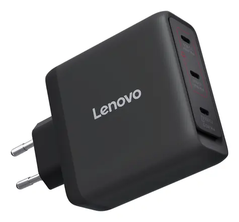 Lenovo Multi-Port 100W GaN nabíječka černá / Napájecí adaptér / USB-C / 100 W / GaN / 1,8 m kabel