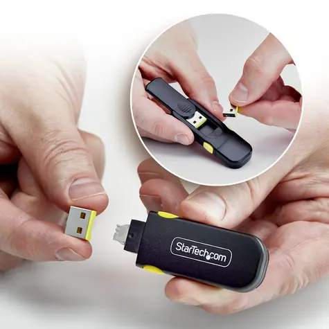 StarTech Blokovač USB-A portů se zámkem a klíčem / Blokovač USB portů / USB Typ-A / plast