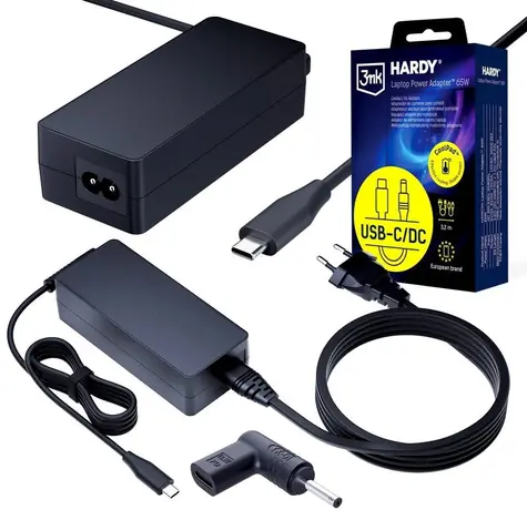 3mk Hardy / Napájecí adaptér pro notebook / USB-C / 20 V / 3.0x1.0 mm / Acer / Samsung / ASUS / Liteon