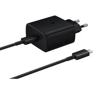 Samsung EP-TA845EBE + EP-DW767JBE 45W černá / Cestovní nabíječka + kabel / USB-C/USB-C / Power Delivery