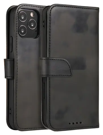 Hurtel Magnet Case flipové pouzdro pro Motorola Moto E32 černá / Pouzdro / Flip / magnetické / stojánek