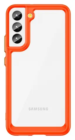 Hurtel Outer Space Case pro Samsung Galaxy S22+ červená / Kryt / Tvrzený plast / Gelový rámeček