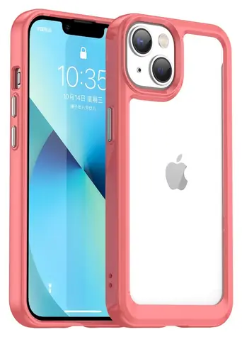 Hurtel Outer Space Case iPhone 14 Plus červená / Pouzdro / Pevné / Gelový rámeček