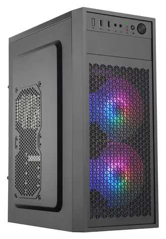 EUROCASE ML N6-530B ARGB černá / Skříň / ATX / 1x USB-C / 2x USB-A 3.0 / bez zdroje