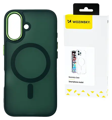 Wozinsky Fashion Case MagSafe Galaxy S25+ zelená / Zadní kryt / Samsung Galaxy S25+ / MagSafe