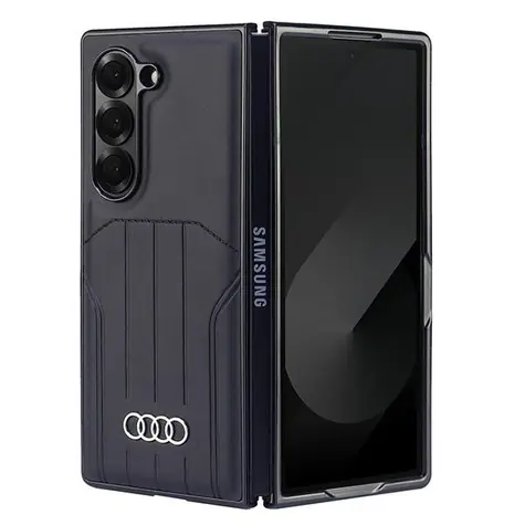 Audi Synthetic Leather černá / MagSafe pouzdro / Samsung Galaxy Z Fold 6 / Syntetická kůže