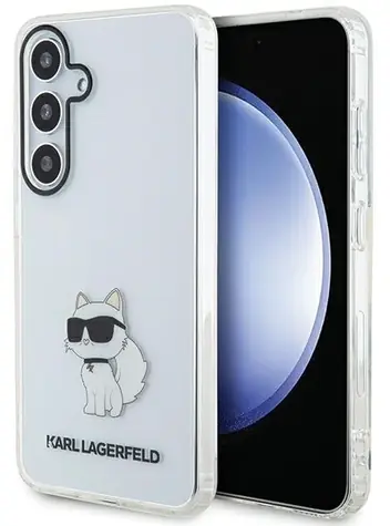 Karl Lagerfeld KLHCS24MHNCHTCT IML Choupette transparentní / Kryt / Samsung Galaxy S24+