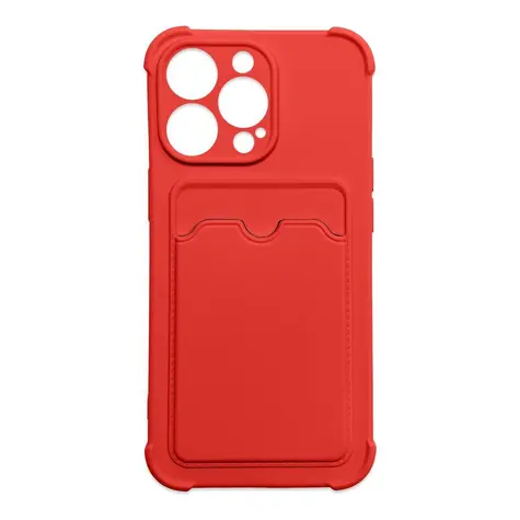 Hurtel Card Armor Case červená / Kryt / Apple iPhone 11 Pro / s kapsičkou na karty