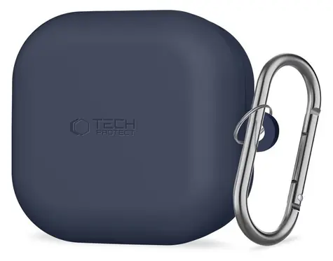Tech-Protect Silicone Hook Case námořnická modrá / Pouzdro / Samsung Galaxy Buds 4 / 4 Pro