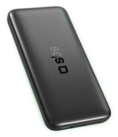 SBS Infinity Power Bank 10000 mAh černá / Powerbanka / 10 W / LiFePO4 baterie / USB-A, USB-C
