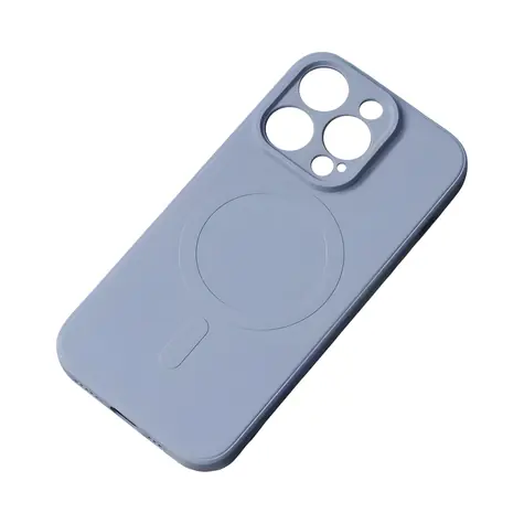 Hurtel Silikonový kryt s MagSafe pro iPhone 15 Plus šedý / Silikonový kryt / MagSafe