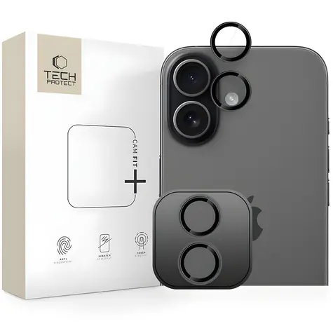 Tech-Protect Camring Fit+ černá / Ochranný kryt fotoaparátu / Apple iPhone 17