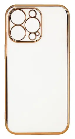 Hurtel Lighting Color Case bílá / Gelové pouzdro / Xiaomi Redmi Note 11 Pro / se zlatým rámečkem