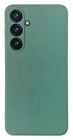 Wozinsky Liquid Silicone Case MagSafe Galaxy S24 FE zelená / Zadní kryt / Samsung Galaxy S24 FE / MagSafe