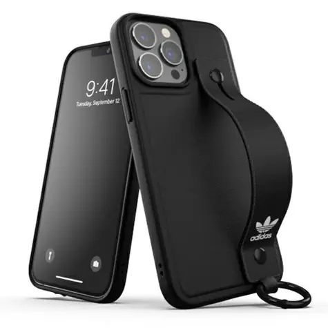 Adidas OR Hand Strap Case černá / Pouzdro s poutkem / Apple iPhone 13 Pro Max
