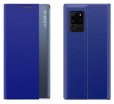 Hurtel New Sleep Case modrá / Pouzdro pro Samsung Galaxy A73 / S klopou a stojánkem