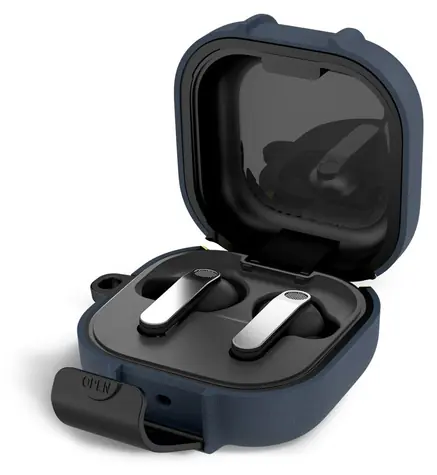 Tech-Protect Slim Hook Case námořnická modrá / Pouzdro / Samsung Galaxy Buds 4 / 4 Pro