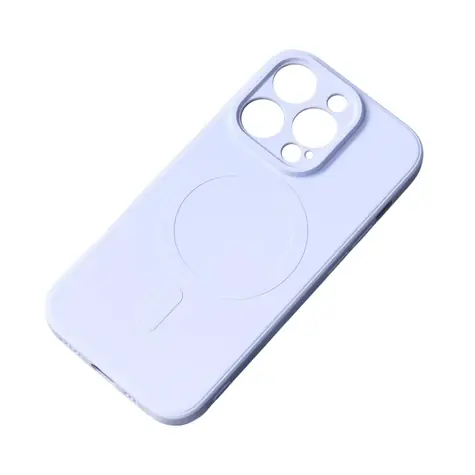 Hurtel Silicone Case MagSafe pro iPhone 15 Pro modrá / Kryt / Silikon / MagSafe