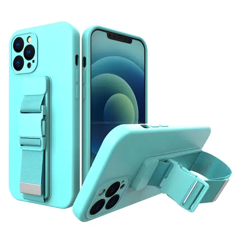 Hurtel Rope Case pro Apple iPhone 11 Pro světle modré / Pouzdro / Gelové se šňůrkou na krk