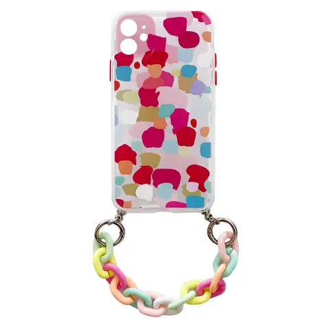 Hurtel Color Chain Case Samsung Galaxy S21+ 5G vícebarevné / Pouzdro / gelové / s přívěskem