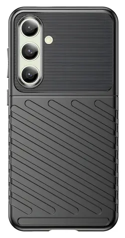 Hurtel Thunder Case černá / Pouzdro / pro Samsung Galaxy S24 FE / silikonové