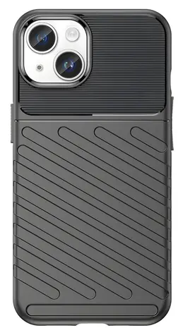 Hurtel Thunder černá / Zadní kryt / Apple iPhone 15 Plus / Vyztužený, odolný proti nárazu