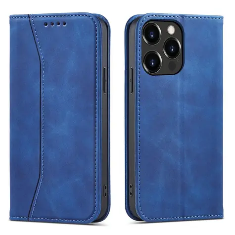 Hurtel Magnet Fancy Case flipové pouzdro se stojánkem modrá / Pouzdro / Apple iPhone 14 / Magnetické