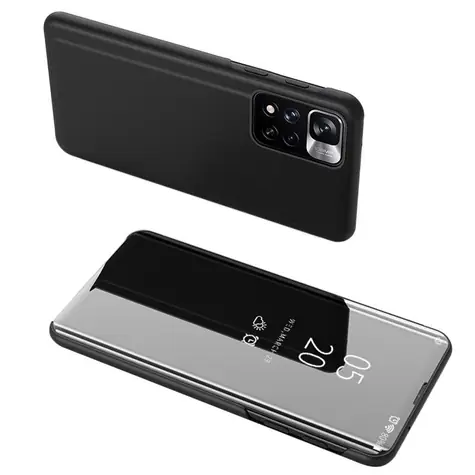 Hurtel Clear View Case černá / Flip pouzdro / Huawei Nova 8i / Průhledné okénko