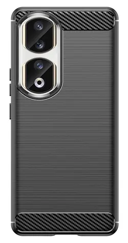 Hurtel Carbon Case černá / Kryt / Honor 90 Pro / karbonový vzhled