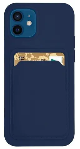 Hurtel Card Case tmavě modrá / Kryt / Samsung Galaxy S21 Ultra 5G / peněženka, slot na kartu