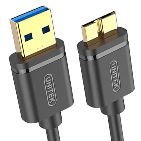 Unitek Y-C461GBK černá / Kabel USB / USB 2.0 / USB-A (M) - Micro-USB B (M) / 1 m