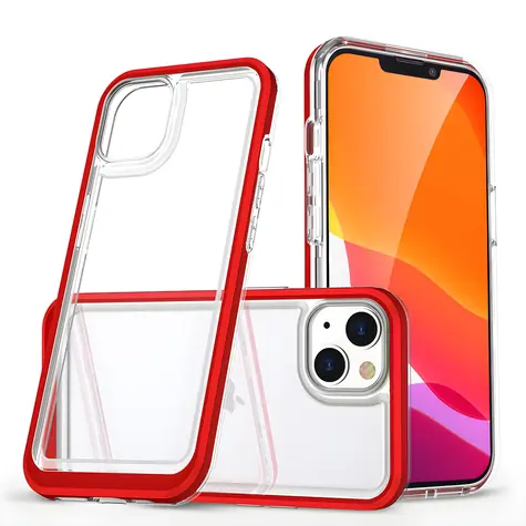 Hurtel Clear 3in1 červená / Kryt / Apple iPhone 14 Plus