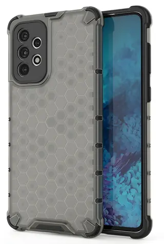 Hurtel Honeycomb odolný kryt s gelovým rámečkem černá / Kryt / Samsung Galaxy A73