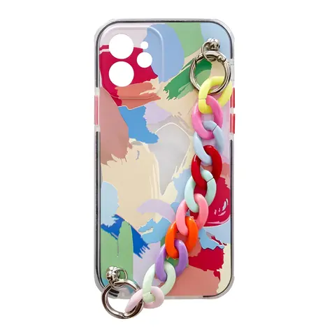 Hurtel Color Chain Case vícebarevná / Kryt / Samsung Galaxy S21+ 5G / gel s řetízkem