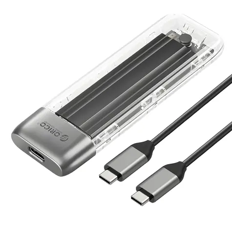 Orico TXM2-C3 externí box pro M.2 NVMe SSD šedá / USB-C 3.2 / 10 Gb/s