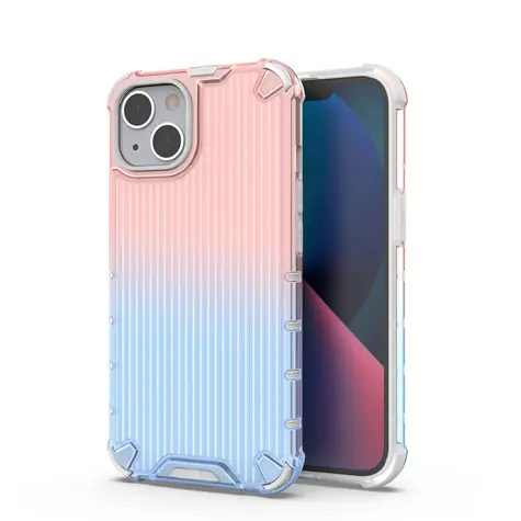Hurtel Ombre Protect Case pro Apple iPhone 14 růžová/modrá / Kryt / Odolný / Ombré přechod barev