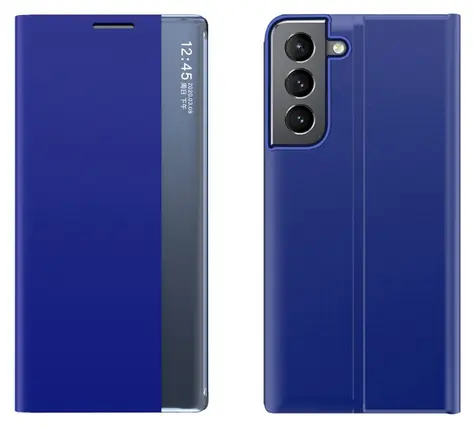Hurtel New Sleep Case pro Samsung Galaxy S23+ modrá / Flipové pouzdro / Stojánek