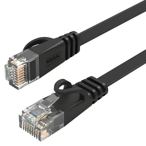 Orico PUG-C7B černá / Síťový kabel / CAT7 / RJ45-RJ45 / 5m / 10Gbps / plochý