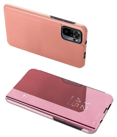 Hurtel Clear View Case pro Xiaomi Redmi Note 11 Pro+ 5G růžová / Pouzdro / flipové / průhledné