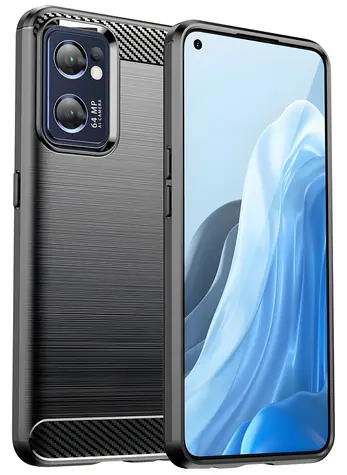 Hurtel Carbon Case černá / Kryt pro Realme Narzo 50 5G / Karbonové vlákno