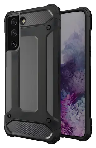 Hurtel Hybrid Armor ochranný kryt pro Samsung Galaxy S22+ černá / Ochranný kryt / Samsung Galaxy S22+