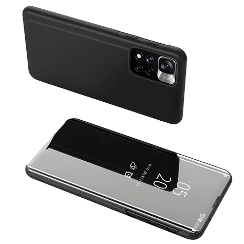 Hurtel Clear View flipové pouzdro pro Realme 9 Pro černá / Pouzdro / S okénkem