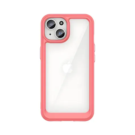 Hurtel Outer Space Case červená / Kryt / Apple iPhone 15 Plus / zesílený ohebný rámeček